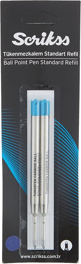 Dev Tükenmezkalem Refil 2'li Blister, 0.7 mm Uç, Mavi