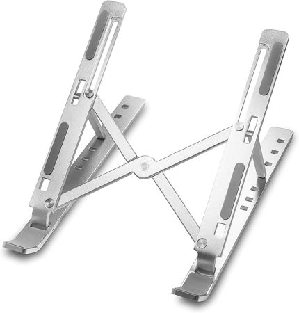 GN-17 Alüminyum Kasa Dizüstü Bilgisayar Standı Katlanır Çantalı Tablet ve Telefonla Uyumlu