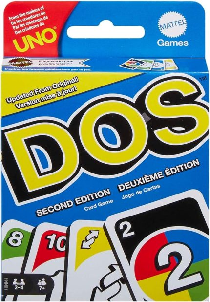 Games UNO DOS Kartlar Çocuklar ve yetişkinler için aile kart oyunu DOS™ İkinci Seri HNN01