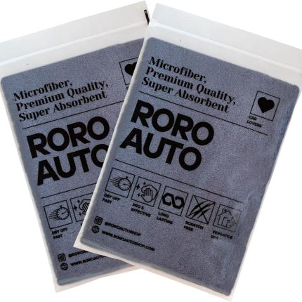 Auto Fuji Mikrofiber Araç Kurulama Havlusu Araç Yıkama Bezi 40X40 Gri (2 Adet)