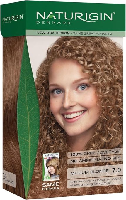 Organik İçerikli Saç Boyası 7.0 Doğal Orta Sarı