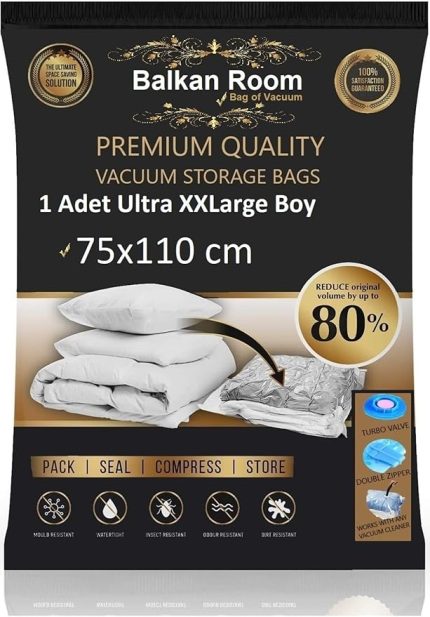 Hurcu 75 X 110 Vakumlu Hurç Ultra Xxlarge Boy Vakumlu Poşet