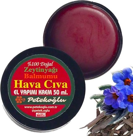 (50ML) Elyapımı Havaciva Otu Kremi Balmumu Zeytinyağı Hava Civa Otu Kökü Kremi Merhemi Yanık Pişik Kremi