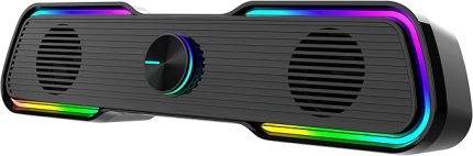 N-169B AUX Stereo 2.0 RGB Masaüstü Gaming Oyuncu Hoparlör Speaker