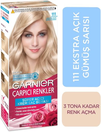 Çarpıcı Renkler Saç Boyası 111 Ekstra Açık Gümüş Sarısı