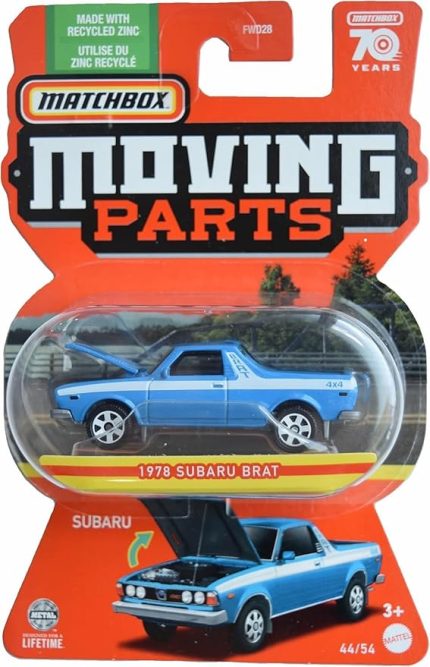 Kibrit kutusu 1978 Subaru Brat, Hareketli Parçalar 44/54 70 Yıl [Mavi]