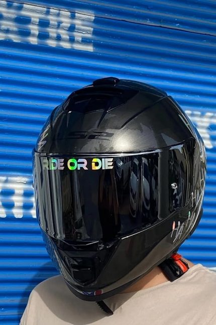 Master Ride Or Die Motorsiklet,Kask,Laptop,Motor Ve Oto Araç Sticker 13 X 3 Cm Hologramlı