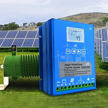 Yenilenebilir Enerji Kontrol Cihazı Kapalı Izgara Rüzgar Güneş Hibrid Sistemleri İçin Evrensel Hibrid Şarj Kontrol Cihazı,12V-10000W
