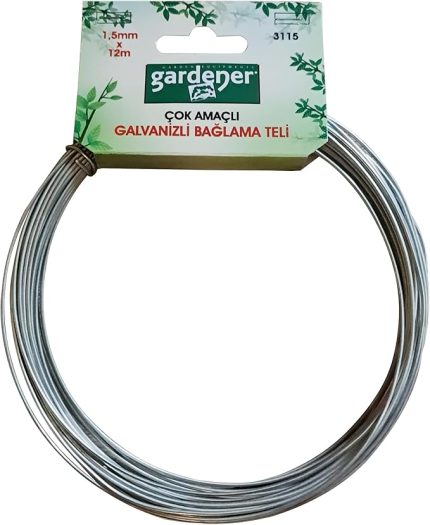 3115 Galvanizli Çok Amaçlı Bağlama Teli - 1,5Mm X 12M