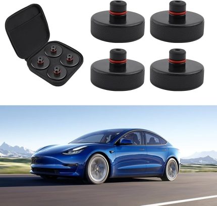 Tesla Model 3 Y X S ile uyumlu kriko lastik karoseri Tesla araba kriko pedi Jack Lift Pad Adaptör Alet kaldırma noktaları şasi 4 adet