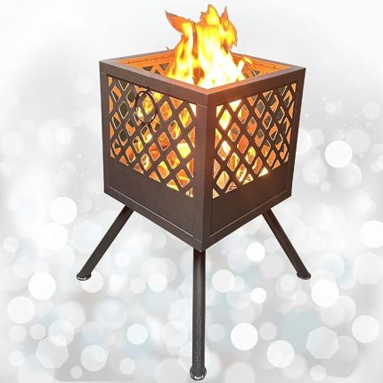 GROUP Şömine Ateş Çukuru Bahçe Şöminesi 60 Litre Geniş Hacim Bahçe Sobası Fire Pit Mangal