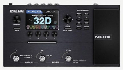 MG-30 Multi-Effects Modeler Pedal, Siyah