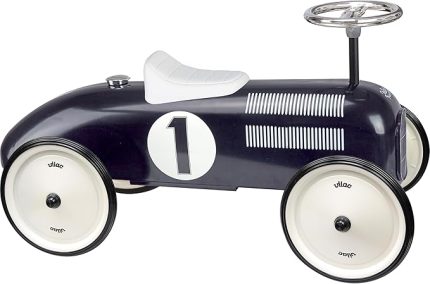 - Çocuk taşıyıcı - Vintage black metal yarış arabamım - Çocuğunuzun motor becerilerini geliştirir - Metal araç - Çocuk aracı - 18 aydan itibaren - 1121, Mavi