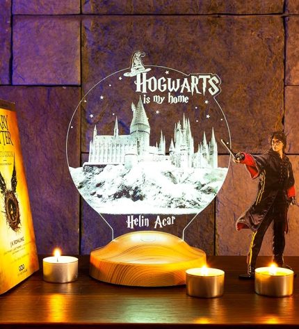 Potter Hogwarts Gece Lambası, Harry Potter Hayranlarına Hediye Led Lamba
