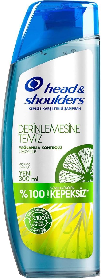 & Shoulders Derinlemesine Temizlik Şampuan Yağlanma Kontrolü Limon 300 ml