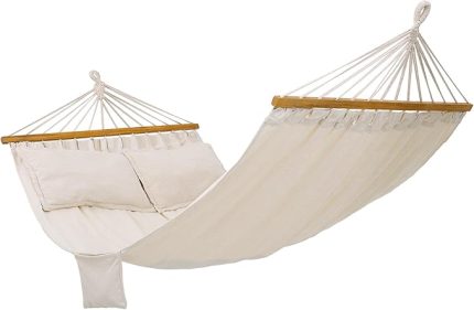 GDC22M hamak, dış mekan çok kişilik, çubuk hamak, 200 x 150 cm, TÜV Rheinland, 300 kg, bej