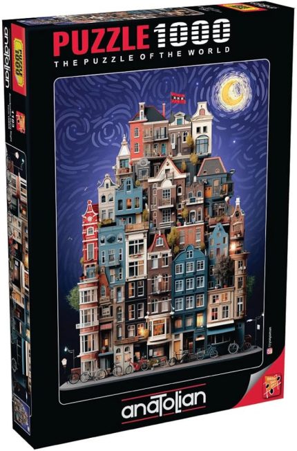 Puzzle - Amsterdam Starry Night / 1000 Parça Puzzle, #1183