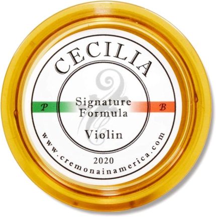 PB 2020 CREMONA IN AMERICA CECILIA 'Signature Formula' Keman için Rosin, Keman Fiyonkları için Özel Formüle edilmiş Keman Rosini (Yeni 'Sıvı Form Karışım Yöntemi') (MINI (Yarım Kek))