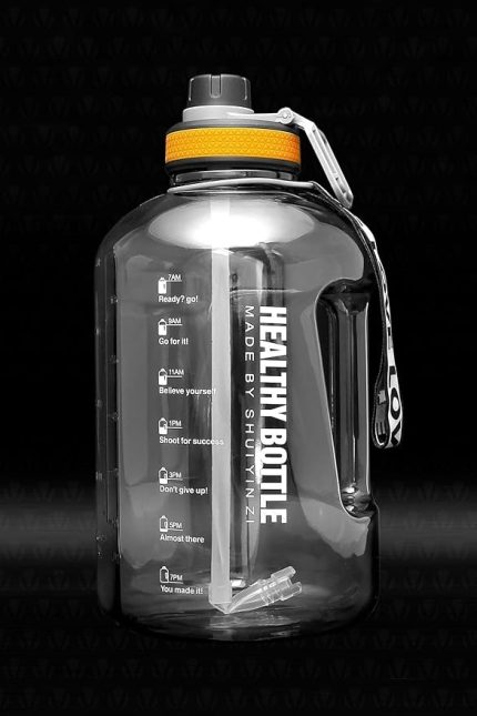 Winta Bpa Içermez Motivasyonel Su Matarası 2.5 Lt Siyah Su Matarası, Su Şişesi, Suluk (Çantasiz) Vlt1302