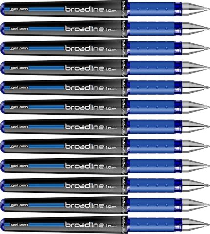 Office Broadline Jel Kalem 1.0 Mm 12'li Kutu Mavi