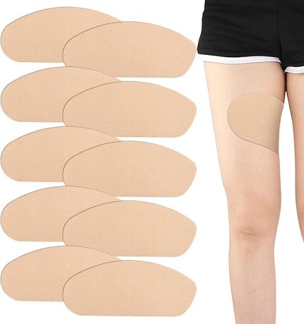 Sürtünme Önleyici Sürtünme Pedleri, Uyluk Sürtünme Pedi,10X Sürtünme Önleyici Cilt Bandı | Kadının Üst İç Uyluğu İçin Ter Emme Suya Dayanıklı Ultra İnce Uyluk Sürtünme Pedi