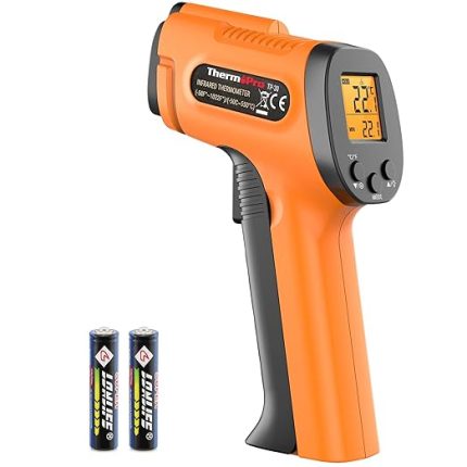 TP30 Yüksek Hassasiyetli Profesyonel Kızılötesi Termometre, -50°C ila 550°C (-58°F ila 1022°F) Ayarlanabilir Emisiviteli Dijital Lazer Termometre (Vücut Kullanımı İçin Değildir)