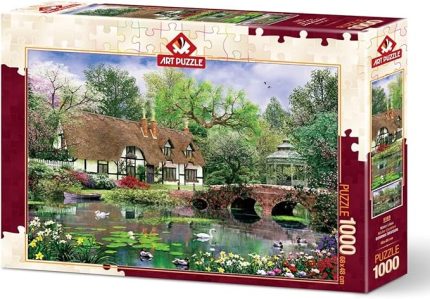 Puzzle Nilüfer Çiçekleri 1000 Parça Puzzle