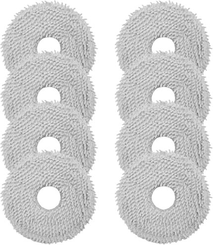 L10s Ultra, X40 Ultra Complete, L10 Prime, L20 Ultra, L10s Pro Ultra, L10s Plus, L10s Pro robot elektrikli süpürge için 8 adet silme bezi, mikrofiber silme pedi aksesuar seti