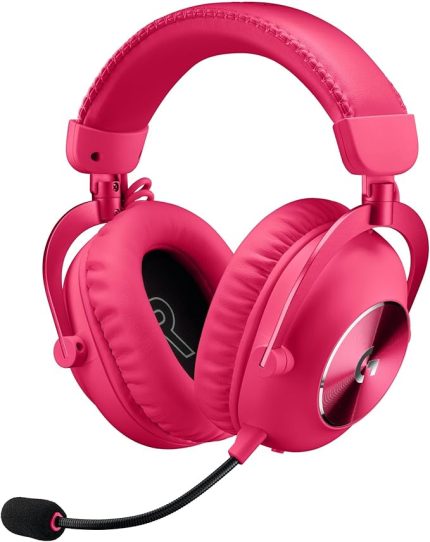 G PRO X 2 LIGHTSPEED Kablosuz Oyuncu Kulaklığı, Çıkarılabilir Boom Mikrofon, 50 mm Grafen Sürücüler, DTS:X Headphone 2.0, 7.1 Surround, Bluetooth/USB/3.5 mm Aux, PC, PS5, PS4, Switch, Pembe
