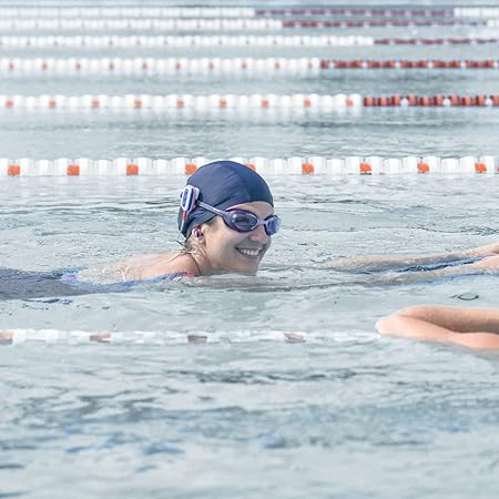 Home Yüzücü Bonesi, Likralı Esnek Kumaş, Havuz ve Deniz için Ideal, Siyah Bez Bone - Görsel 5