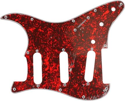 Gitar Pickguard, Alüminyum Folyo Koruyucu PVC Gitar Koruma Değiştirme Elektro Gitar Seçim Koruma Çizilme Plakası (GSSS34)