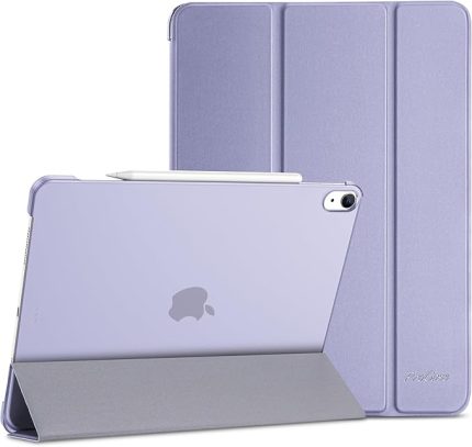iPad Air 13 İnç M3/M2 2025/2024 Kılıf (Model: A3268 A3269 A2898 A2899 A2900), iPad Air 13 inç 2025 Araba Uyandırma/Uyku-Mor