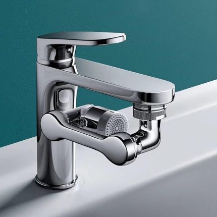 by Musluk Havalandırıcı, 1080 ° Dönen Genişletici Havalandırıcı, Dayanıklı Sıçrama Korumalı Musluk Genişletici