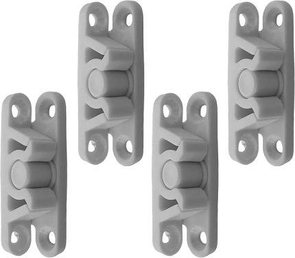 Sineklik ve Dolap Kapakları için Çıt Çıtlı Tutucu Kilit 4lü Beyaz