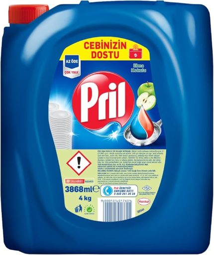 Elma Kokulu Elde Yıkama Sıvı Bulaşık Deterjanı (1 x 4 kg)