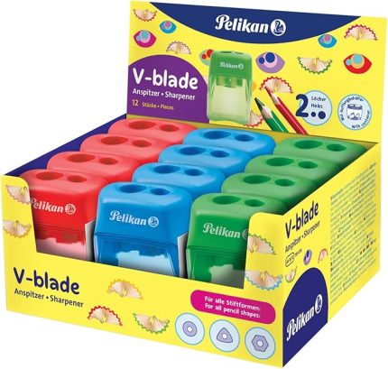 V-Blade Çiftli Kapaklı Kalemtraş