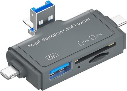 Usb Ligtning iphone ile uyumlu - iPad ile Uyumlu ve Type-c Girişli Kart Okuyucu Multi OTG USB C Adapter SD TF Micro Card Reader Micro USB Adapter Lighting için Dönüştürücü ADS-368