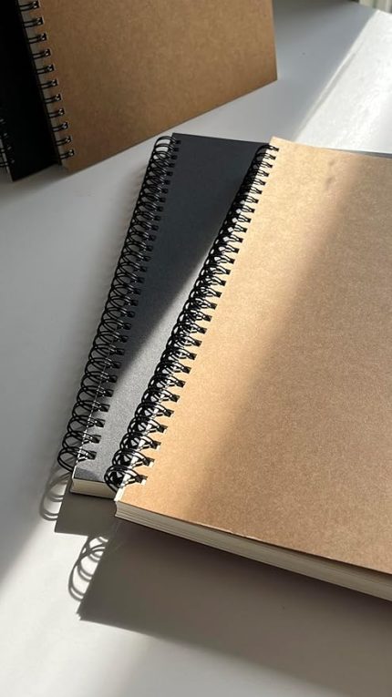 Tanıtım Spiralli Defter, Kraft Kapaklı, B5 Boyutunda (182x257 mm), 100 Yaprak (Çizgisiz)