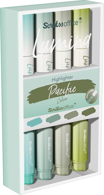 Lumina Fosforlu Kalem Pasific, 4'lü Set, Pasific