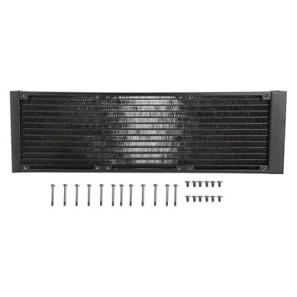 Bilgisayar Su Soğutma Sistemleri 12 Tüp Eşanjör G1/4 İplik Su Ayırıcı Radyatör Bilgisayar PC CPU Için Su Soğutma Radyatörü Tüpü (360mm)