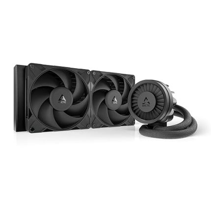 Sıvı Dondurucu III Pro 280 - AIO CPU Soğutucu, 2 x 140mm Su Soğutma, 38mm Radyatör, PWM Pompa, VRM Fan, AMD AM5/AM4, Intel LGA1851/1700 Kontak Çerçevesi - Siyah