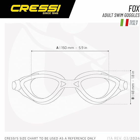 Fox Goggles - Premium Yetişkin Yüzme Gözlüğü Havuz ve Su Sporları, Buğu Önleyici%100 Anti UV, Tek Beden - Görsel 3