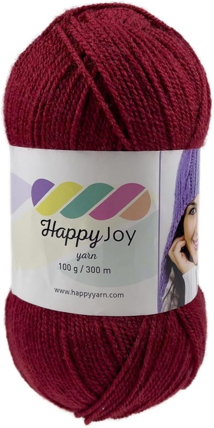 Han Happy Joy 100gr 300m El Örgü İpi (Kırmızı)