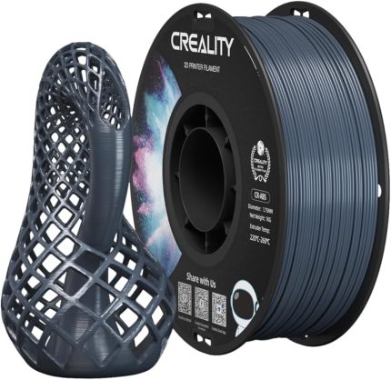 ABS PLA Filament 1.75, 3D Yazıcı Filamenti, Mükemmel Direnç, Kokusuz Toksik Olmayan, Kararlılık, Sert, 1kg (2.2lbs) 3D Yazıcı için Baskı Filament 1.75mm (Gri)