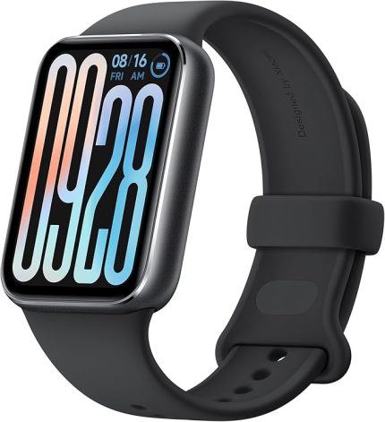 Smart Band 9 Pro – Aktivite bilekliği, 21 güne kadar pil ömrü, 1,74 inç AMOLED ekran, uyku izleme, 150+ spor modu, 5ATM, GPS ve pusula, Mi Fitness uygulaması, siyah