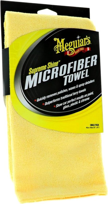 polishing cloth microfiber 40 x 60 cm yellow