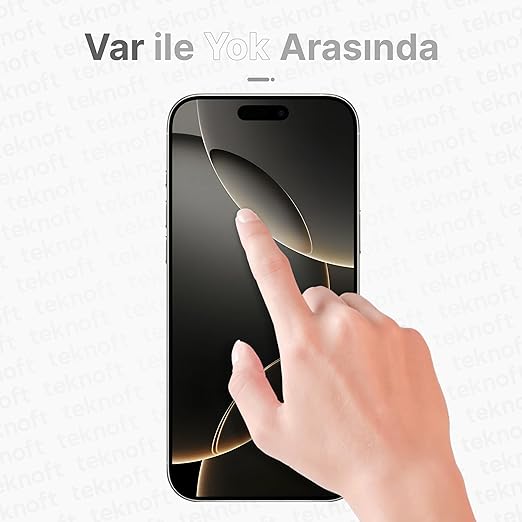 iPhone 16 Pro İçin Kolay Kurulum Kitli Takılırken Camın Altında Kesinlikle Toz Bırakmayan Ekstra Güçlendirilmiş Tam Koruma Sağlayan Pürüzsüz Lazer Kesim Premium Ekran Koruyucu Kırılmaz Cam - Görsel 3