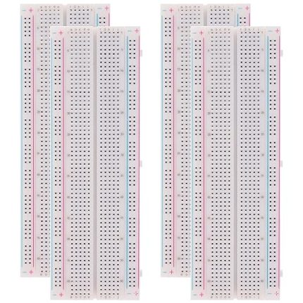 4 adet Breadboard kiti, lehimsiz breadboard kiti, 830 noktalı mini Breadboard, 830 Tie-Points geçmeli platin, lehimsiz Breadboard 830 Points Prototip kalkanı, elektronik testi, kendin yap