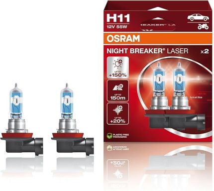 H11%150 Fazla Işık Night Breaker Laser 12V