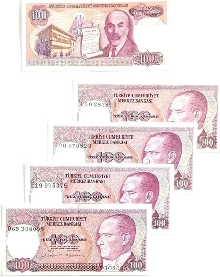 100 Türk Lirası Hobi Eski Para. Koleksiyon Kâğıt Para. Hatıra Para.